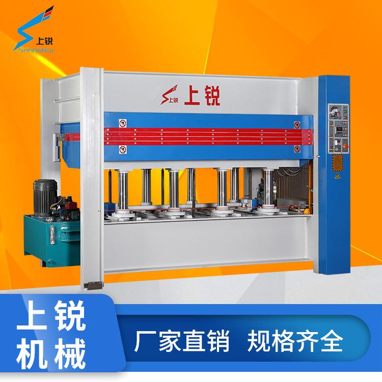 加工木门木板刨花板复合材料板成形压力机3层120吨热压机控温