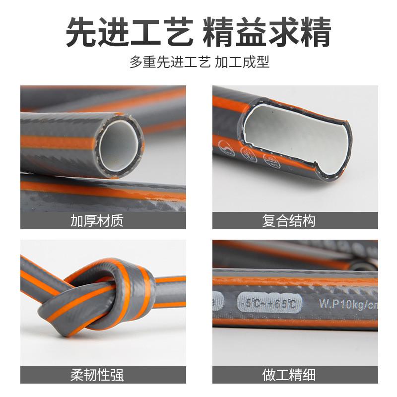 厂家供应加厚耐寒家用4分3胶一线灰色型洗车水管pvc花园水w18