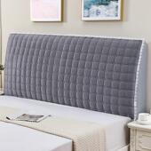 冬季 加厚全包床头套罩夹棉欧式 通用弧形床头软包靠背罩防尘保护罩