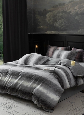 5.费斯巴赫高端A类兔毛绒四件套牛奶绒冬季被套加厚床单保暖床