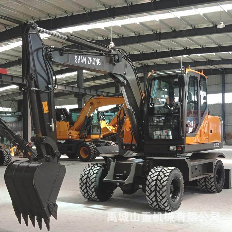 山东厂家7吨轮式挖掘机 轮胎挖掘机 小型轮式挖掘机