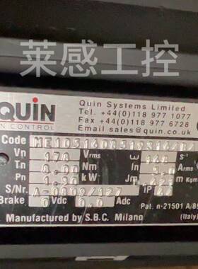 奎恩QUiN伺服电机 全新原装正品英国进口 ME1051