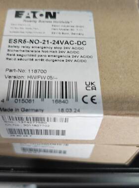 伊顿穆勒ESR5-NO-21-24VAC-DC安全继电器