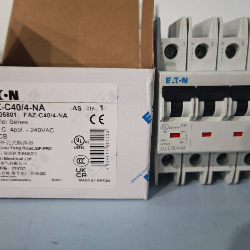 伊顿穆勒FAZ-C40/4-NA高分断微型断路器UL489CSA认