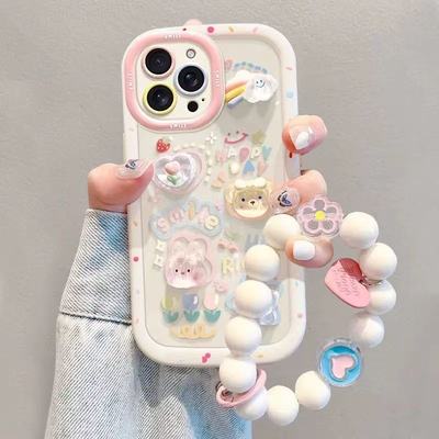 立体小熊兔子适用于vivoy500手机壳y300i/100t/y78m/y76s防摔y75s/74/72新女z5i/u3x创意y51sy33sy35m+气囊