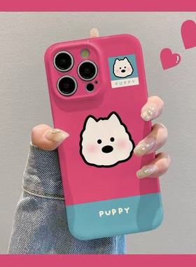 萌宠小狗头像适用于荣耀500pro手机壳400/3002/90/80/X70i/60GT保护套magic8/7PRO6女play5畅玩70plus/50菲林