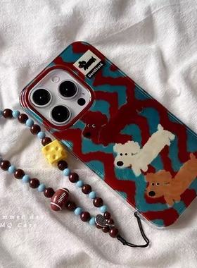 趣味可爱小狗适用于一加ACE6手机壳一加ACE5/3/2v新款oneplusace竞速一加15/13T12保护套1+11女10pro/9/8羽纱