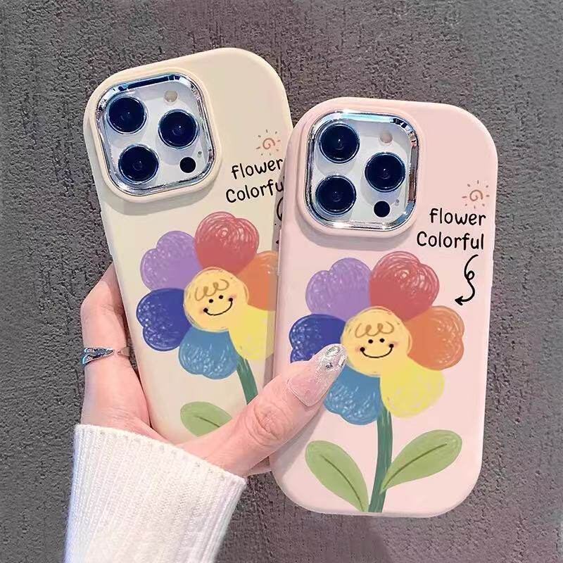 创意卡通花朵适用于vivoiqooneo11手机壳neo10pro全包iqoo13pro/12创意iqoo15新款z7i/z9x女u3xu5镜框保护套
