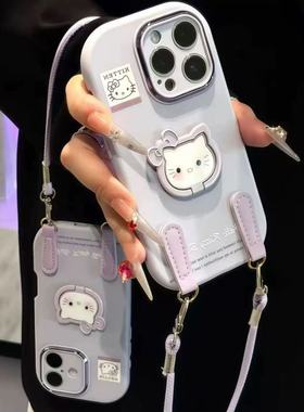 满喆紫色小猫适用于vivo Y500手机壳300proY200I保护套Y78m/93S新款y77+软76sY50sy35m女52防摔U10/3X大胖子