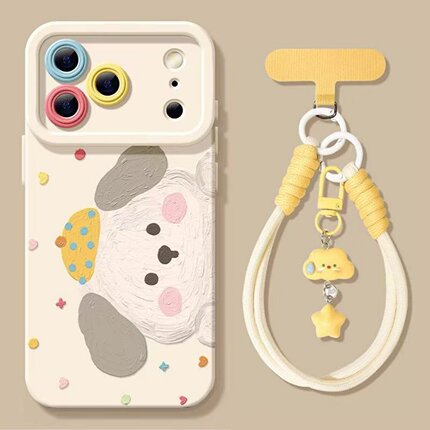 满喆黄帽小狗适用于oppofindx9手机壳reno15pro14/13/12+10/9新款findx8prox7Ultra/x6女K12S/K11X天使保护套