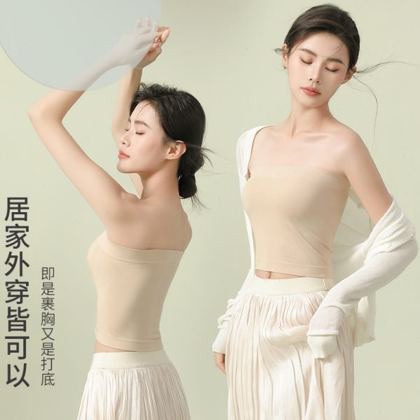 直销春夏薄款长款不带垫打底可外穿无肩带内搭美背防走光抹胸无痕