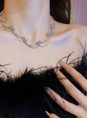 蝴蝶项链锁骨链小众设计