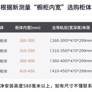 RI0T三层纳米全铝合金厨房橱柜碗碟F调味拉篮抽中抽工具收纳篮阻