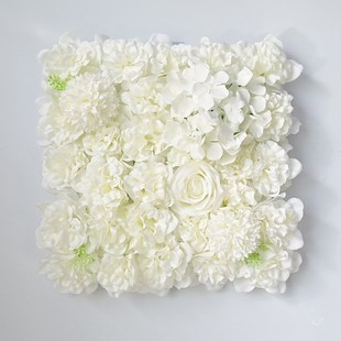 仿真植物墙 绣球花 婚庆背景玫s瑰花墙仿真花商场橱窗装 饰绿植墙