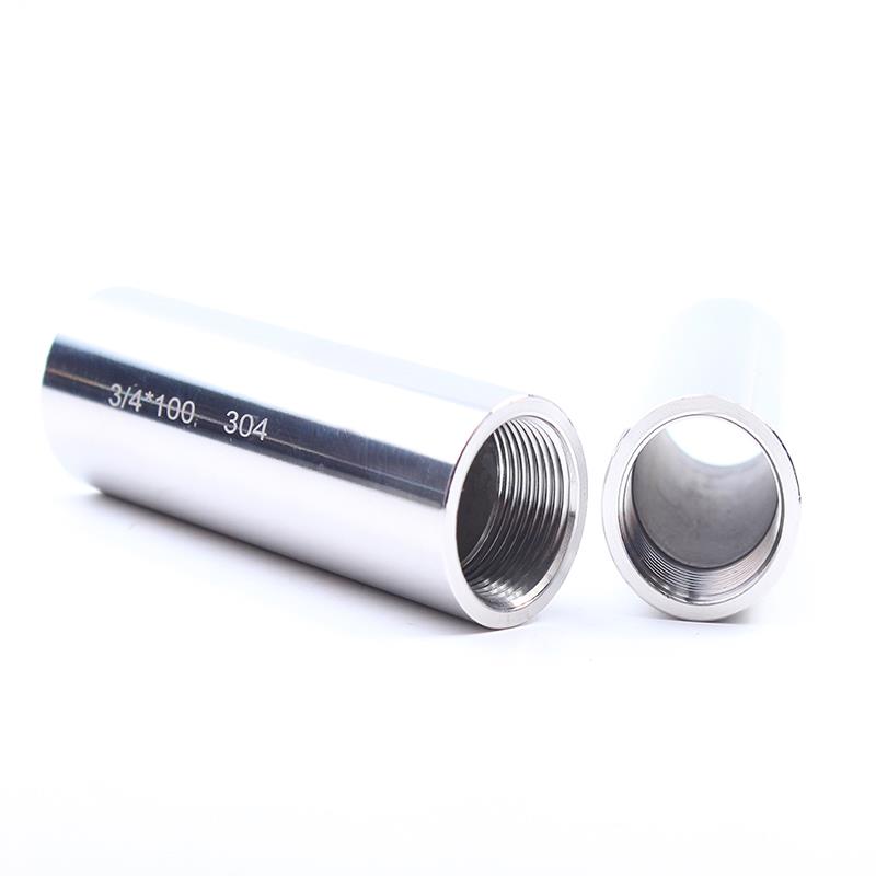 不锈钢管内丝直接4分双内丝接头单头焊接管箍加厚高压螺纹304/316