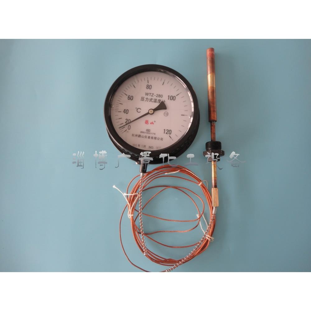 WTZ-280压力式温度计测油温测水温工业锅炉水温表指针温度表