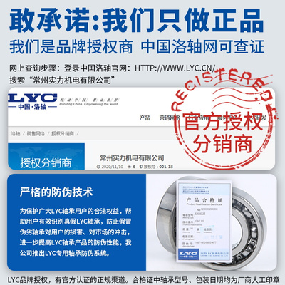 。LYC洛阳轴承 6312 6313 6314 6315 6316 6317 6318 6319 E 2Z R
