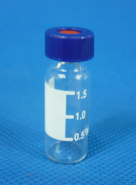 。透明白棕色螺纹口顶空进样瓶 1.5/2ml实验室气液相色谱玻璃样品
