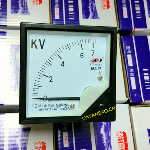 。中频炉仪表机械指针交流电压表头6L2 7.5KV 6KV/100V 规格全