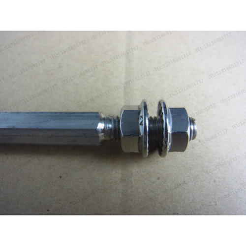 。长40cm 直径10mm 30#4不锈钢 六角形 搅拌杆 配套分散盘 配双螺