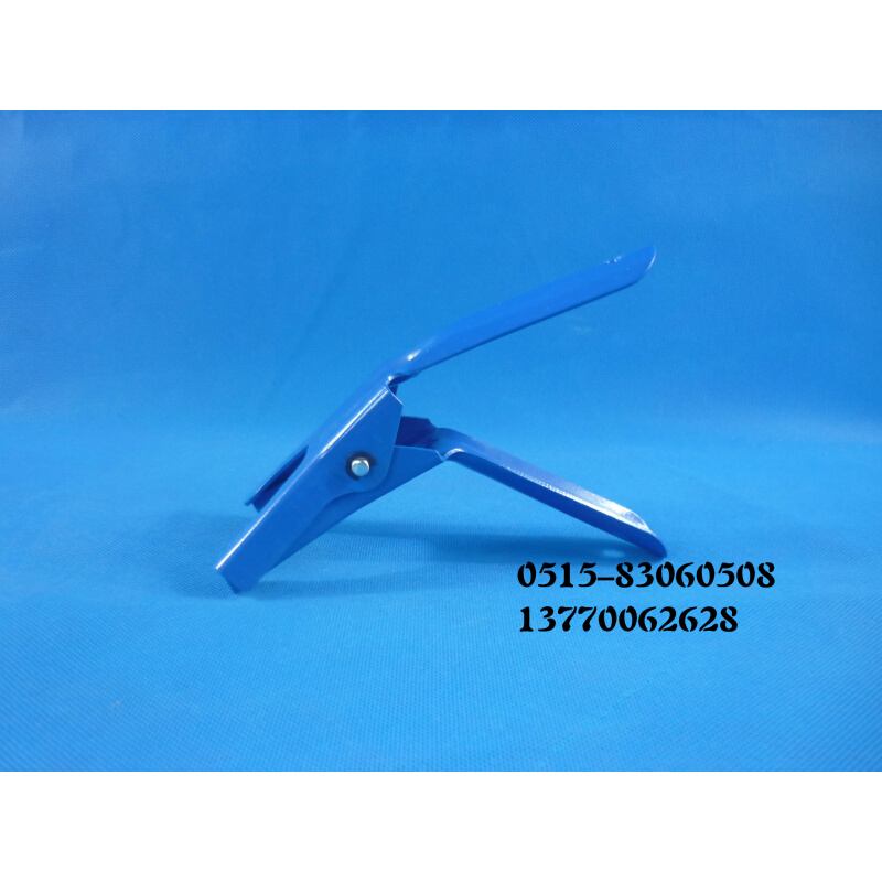 。砂芯过滤装置铁夹 溶剂过滤器接头夹 蓝色鸭嘴铁夹鸭嘴夹子