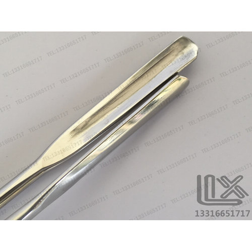 。Flat grooved super micro micro Stainless steel spatulas 18