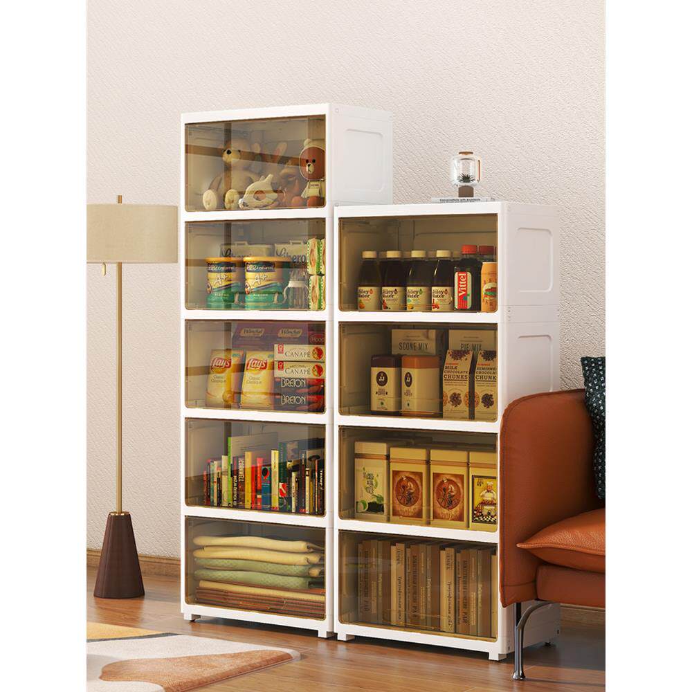 客厅儿童玩具储物架零食翻盖储物架厨房卧室浴室储物柜多层书