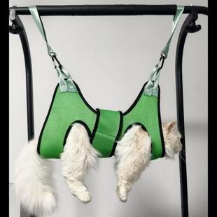 猫吊袋通用 宠物美容吊床泰迪猫狗剪指甲神器防抓防咬固定器悬挂式