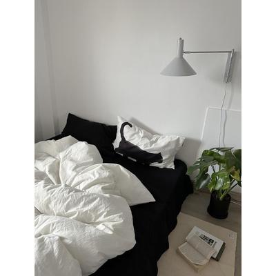 我喜喜喜高甸黑猫床上用品纯棉四件套全棉床单合身被套宿舍床三件