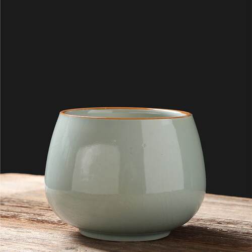 高端茶洗茶渣缸陶瓷建水家用办公水盂废水桶烟灰缸茶具配件茶水缸