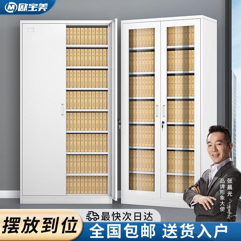 会计财务凭证柜通玻文件柜办公室资料合同档案柜铁皮柜储物柜