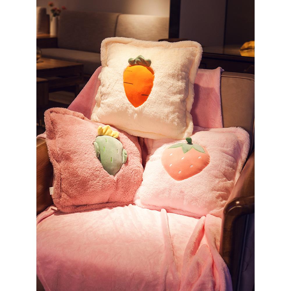 抱枕被子两用北欧风格ins靠垫客厅卧室床上沙发靠枕车内午睡神器