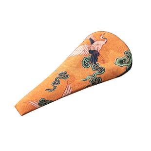 文艺手工精制剪刀布套袋日式覆古鹤形茶叶包剪刀袋中式茶道零配件