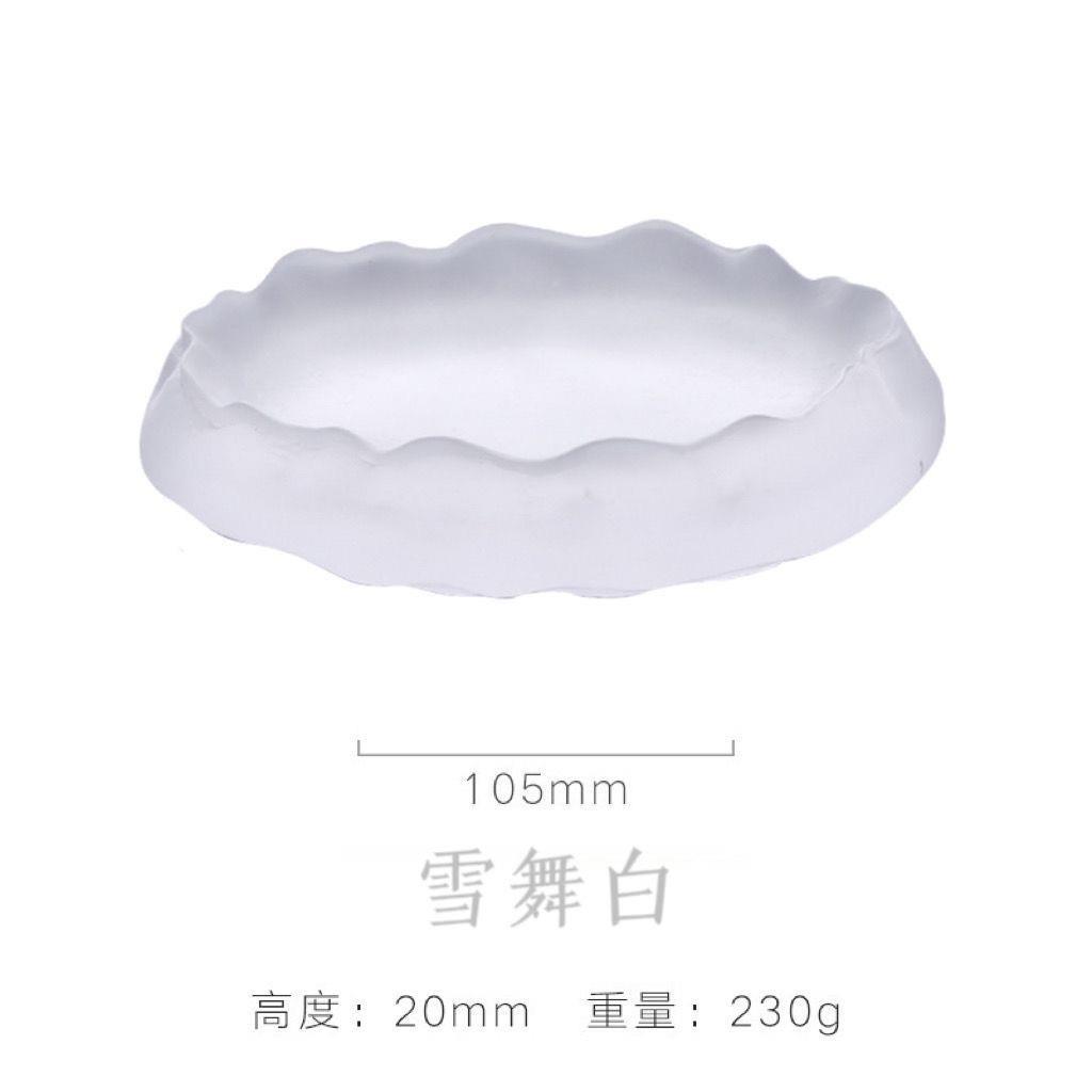 日式琉璃砚台多功能墨碟墨池磨盘墨碗装墨汁用毛笔搁笔舔文房摆件