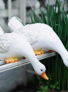 花园装饰户外庭院小鸭子摆件美式田园风别墅小院水池露台布置造景