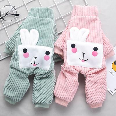 小型犬狗狗衣服秋冬装棉衣宠物用品泰迪比熊博美加厚休闲四脚猫咪