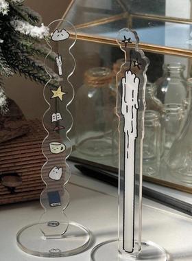 亚克力摆件胶带收纳韩国ins风收纳架加厚送朋友闺蜜储物桌面收纳