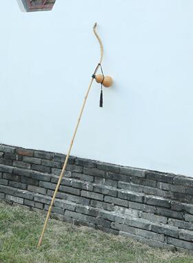 玉竹文人杖拐杖登山防身杖筇竹东坡杖户外文玩手杖爬山竹杖竹根棍