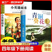 全套2册 青铜葵花曹文轩和小英雄雨来管桦 小学四年级下册阅读课外书读正版的书目儿童读物五六年级课外阅读书籍清铜与奎花推M