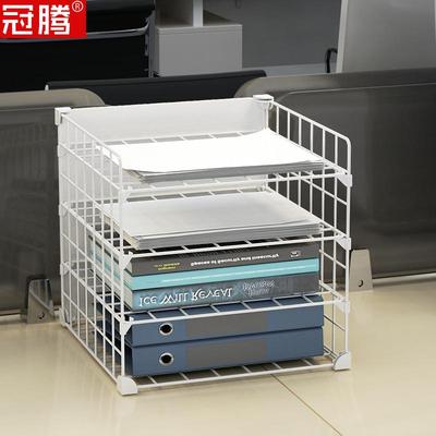 放东西的架子桌面收纳神器办公桌文件A4纸储物架书房桌面小置物架