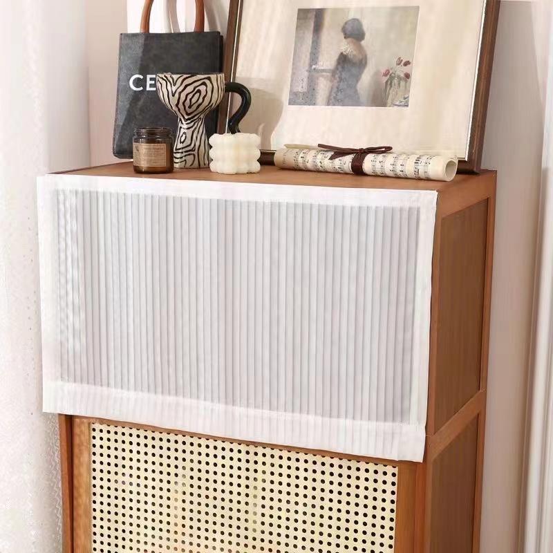 柜子遮挡帘子魔术贴式杂物遮丑小短帘鞋架遮挡帘风水帘隔断纱帘子