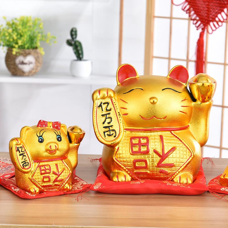 招财猫存钱罐金猪十二生肖陶瓷创意卡通儿童男孩女孩储钱储蓄罐