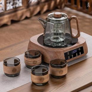 玻璃煮茶壶耐高温家用电陶炉套装 2024新款 烧水壶加厚小型煮茶器
