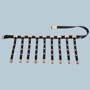 汉服腰带蹀躞带革带唐制李白儿童配圆领袍腰配饰明制飞鱼服搭古装