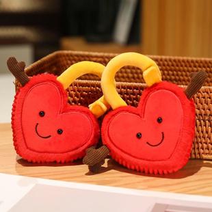 同心锁爱心毛绒玩具卡通公仔情侣玩偶布娃娃情人节礼物送女友表白