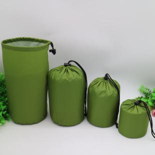 柔软防水尼龙束口袋军绿色牛津布抽绳袋羽绒服收纳袋索绳收束袋子