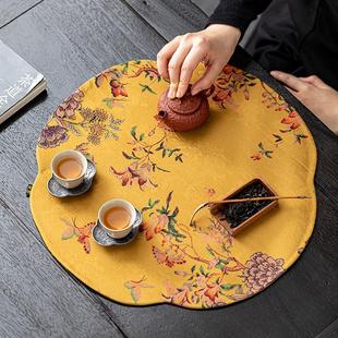 禅意茶桌垫布茶台桌旗茶垫子家用茶旗泡茶垫 一人干泡小茶席新中式