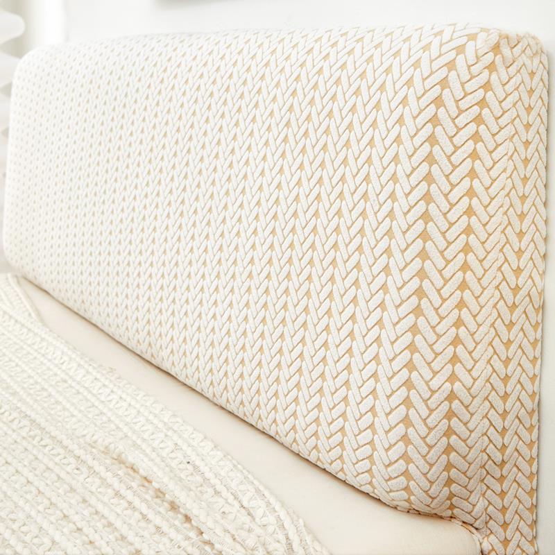 2025高端弹力万能通用床头套罩保护遮丑神器木皮软包靠背盖布艺巾