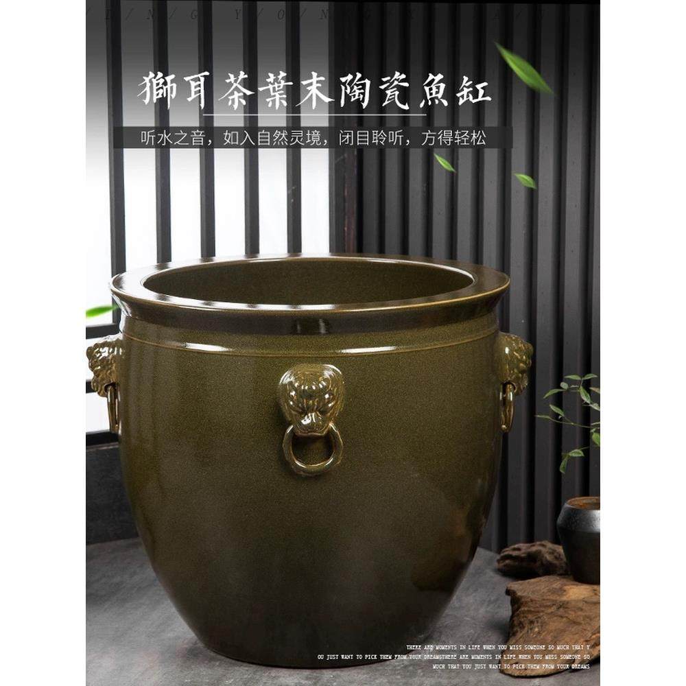 景德镇陶瓷鱼缸古法养鱼缸荷花盆书画缸乌龟庭院落地大缸客厅摆件,宠物/宠物食品及用品,底柜/落地缸,淘宝优惠券,粉丝福利购,淘宝优惠卷