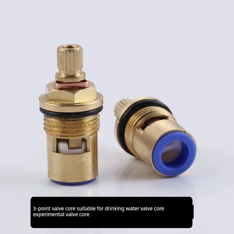 3点铜阀芯饮水机阀芯实验室水龙头三端口实验室水喷嘴高等教育水